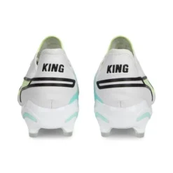 PUMA King Ultimate FG/AG Pursuit - Weiß/Schwarz/Fast Yellow/Electric Peppermint -HEXA KLEIDUNG SHOP 2ffb4e798320