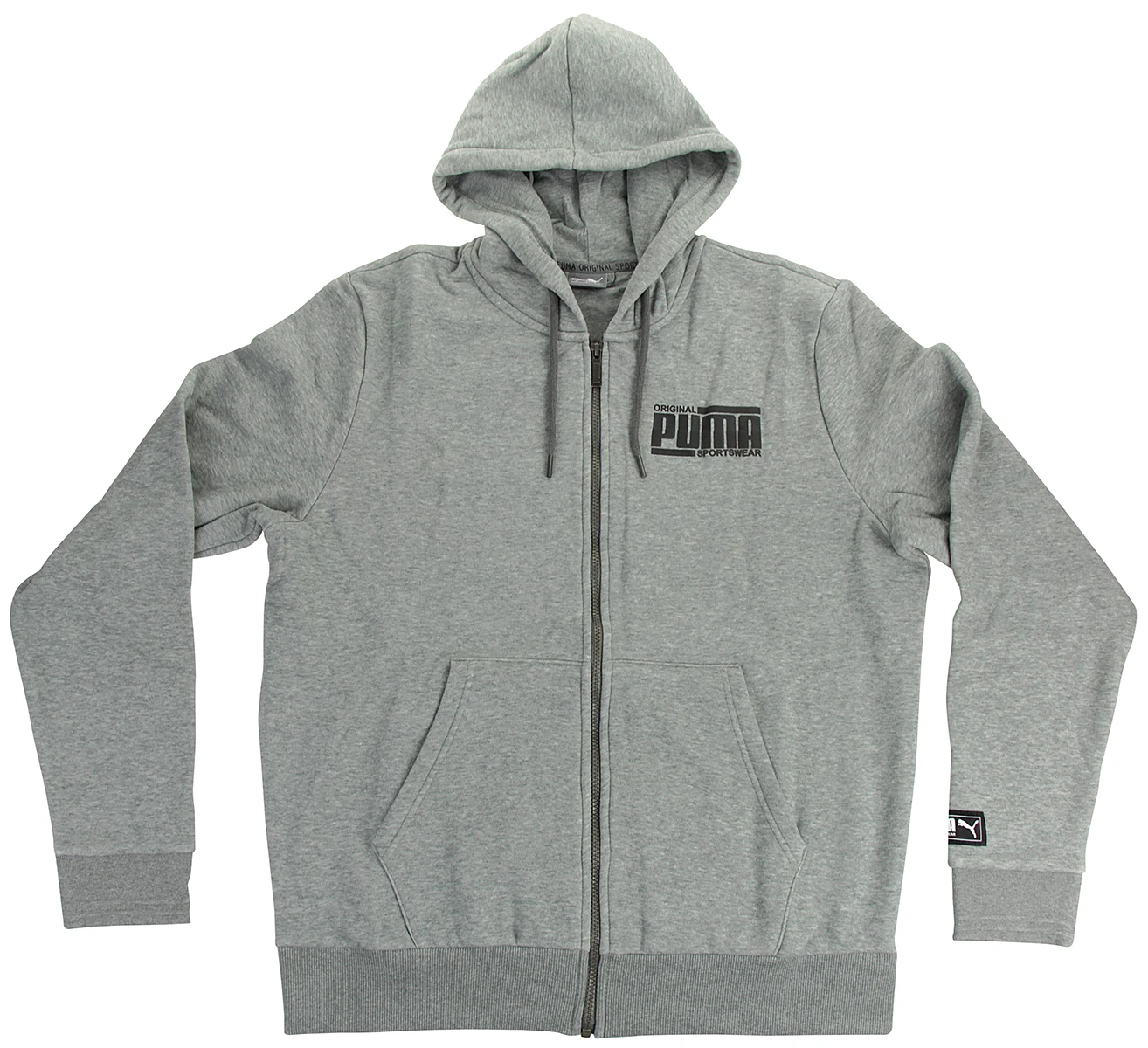 PUMA Athletics FZ Hoody FL Herren Sweatshirt Kapuzenpullover Full Zip Grau 852318 3 PUMA Athletics FZ Hoody FL Herren Sweatshirt Kapuzenpullover Full Zip Grau 852318