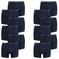 12 Er Pack Puma Boxer Boxershorts Men Herren Unterhose Pant Unterwäsche NAVY