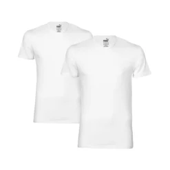 2 Er Pack Puma Basic Crew T-Shirt Men Herren Unterhemd Rundhals