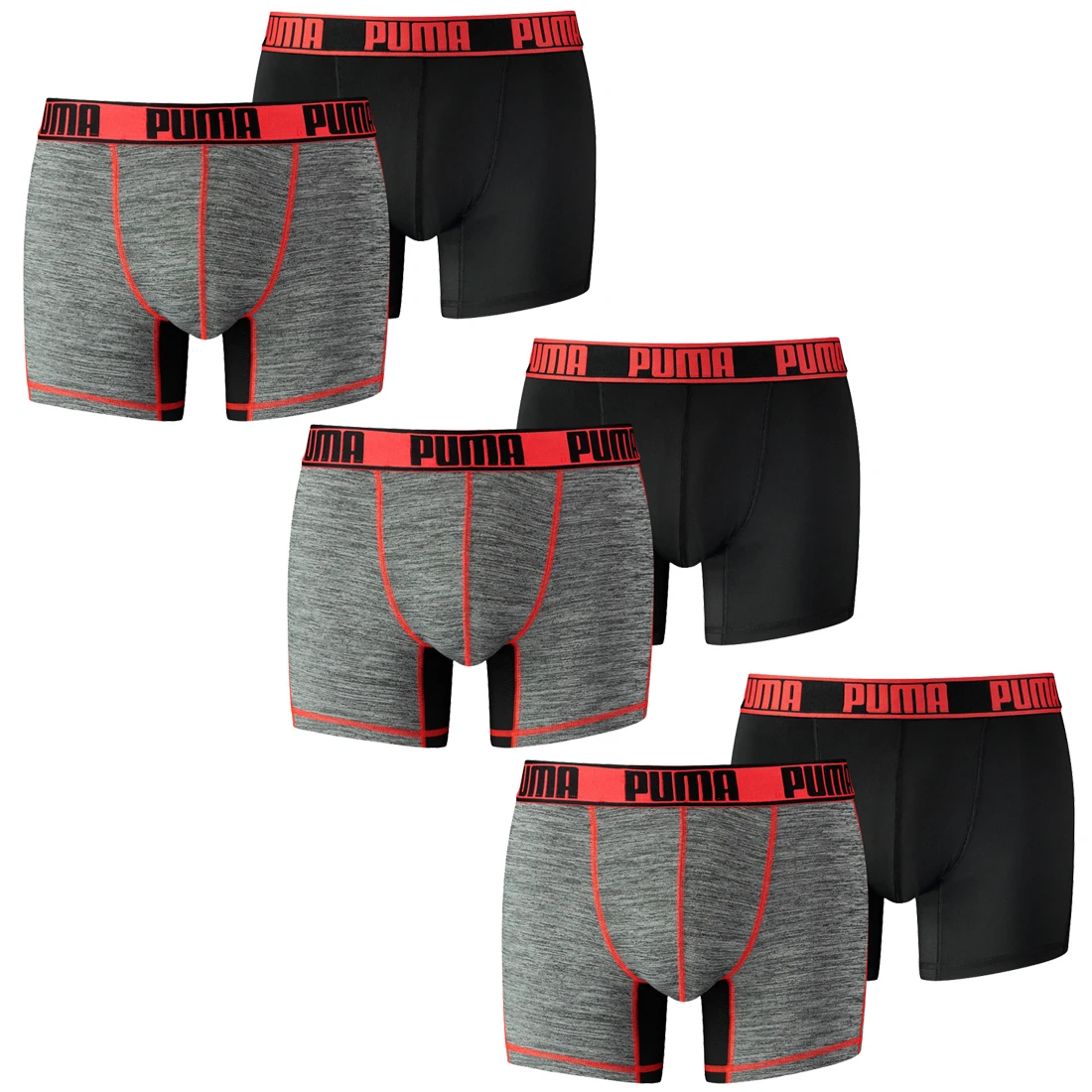 6 Er Pack Puma Herren Active Grizzly Melange Boxer Shorts Unterwäsche Sport 3 6 Er Pack Puma Herren Active Grizzly Melange Boxer Shorts Unterwäsche Sport