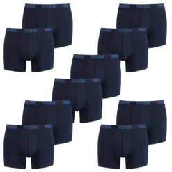 10 Er Pack Puma Boxer Boxershorts Men Herren Unterhose Pant Unterwäsche NAVY