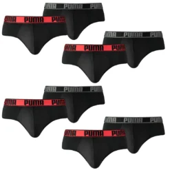 8 Er Pack Puma Herren Active Brief Unterwäsche Sport Slip