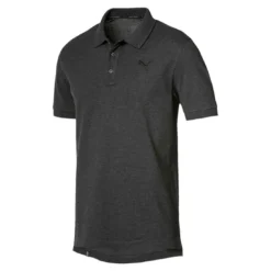 PUMA Herren ESS Pique Polo Shirt Keeps You Dry Dark Grey