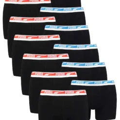 Puma Herren Boxer Boxershorts Men Unterhose Multi Logo Pant Unterwäsche 12er Pack