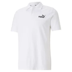 PUMA Herren ESS Pique Polo Shirt Weiss 586674 02