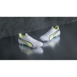 PUMA King Ultimate FG/AG Pursuit - Weiß/Schwarz/Fast Yellow/Electric Peppermint -HEXA KLEIDUNG SHOP 89ebb4a0f3dc