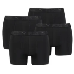PUMA Boxershorts Herren 4er Pack Sport Mikrofaser + Elastisch / Funktionsunterhosen Männer (S - XL)
