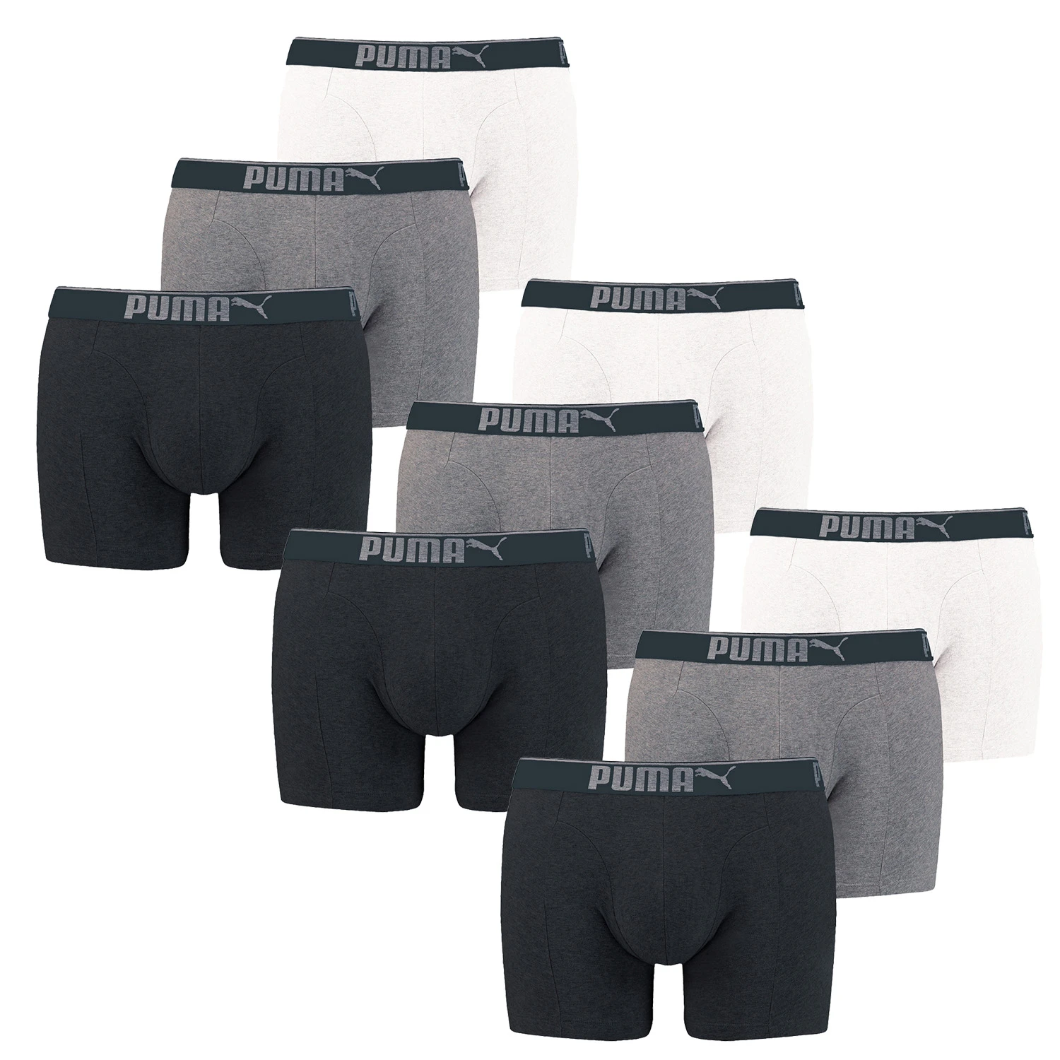 Puma Herren Boxershort Lifestyle Sueded Cotton 9 Er Pack 3 Puma Herren Boxershort Lifestyle Sueded Cotton 9 Er Pack