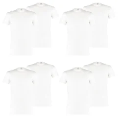 8 Er Pack Puma Basic Crew T-Shirt Men Herren Unterhemd Rundhals