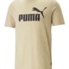 PUMA Herren ESS Essential Logo Tee T-Shirt 586667 85 Übergröße Beige Bis 4XL