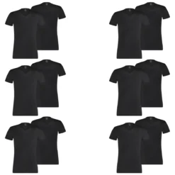 12 Er Pack Puma Basic V Neck T-Shirt Men Herren Unterhemd V-Ausschnitt