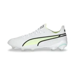 PUMA King Ultimate FG/AG Pursuit - Weiß/Schwarz/Fast Yellow/Electric Peppermint -HEXA KLEIDUNG SHOP a438d2ab7aee