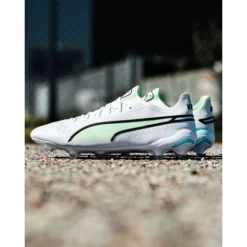 PUMA King Ultimate FG/AG Pursuit - Weiß/Schwarz/Fast Yellow/Electric Peppermint -HEXA KLEIDUNG SHOP c0991f317e8f