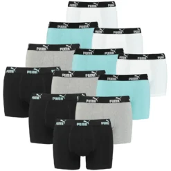 12 Er Pack Puma Boxer Boxershorts Herren Unterwäsche Sportliche Retro Pants