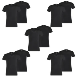 10 Er Pack Puma Basic V Neck T-Shirt Men Herren Unterhemd V-Ausschnitt