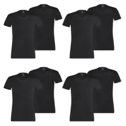 8 Er Pack Puma Basic V Neck T-Shirt Men Herren Unterhemd V-Ausschnitt
