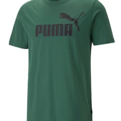 PUMA Herren ESS Essential Logo Tee T-Shirt 586667 46 Übergröße Grün Bis 4XL